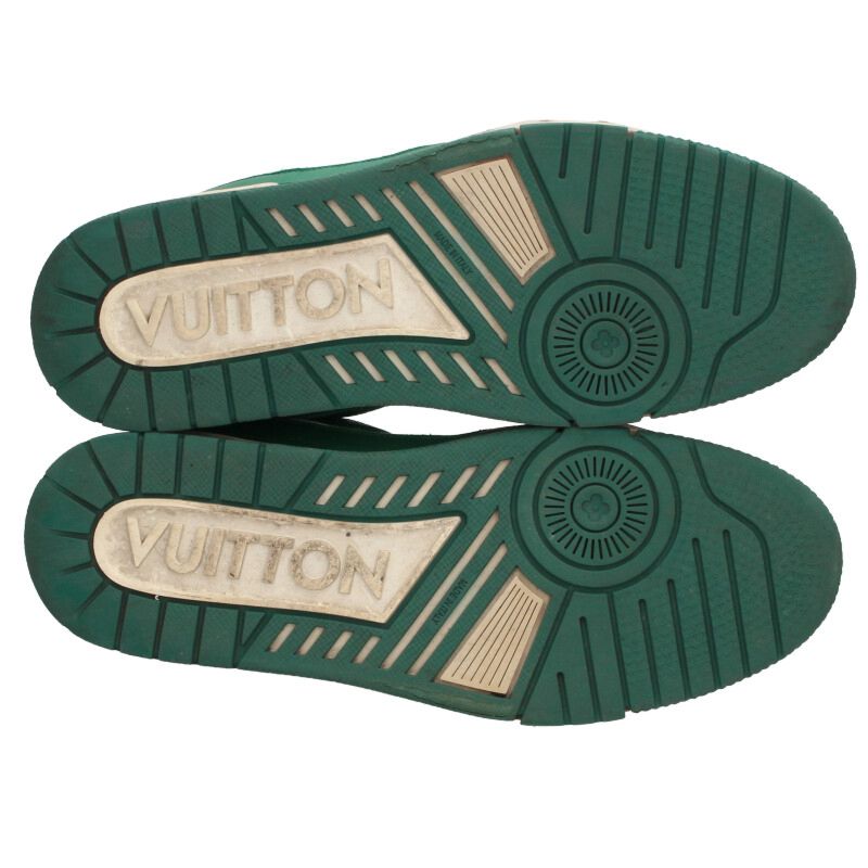 Louis Vuitton LV Sneakers White x Green Size 8.5
