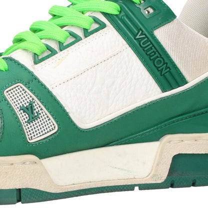 Louis Vuitton LV Sneakers White x Green Size 8.5