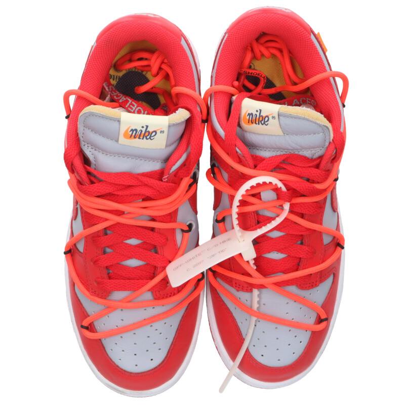 NIKE OFF-WHITE Sneakers Red x Gray Size 24cm