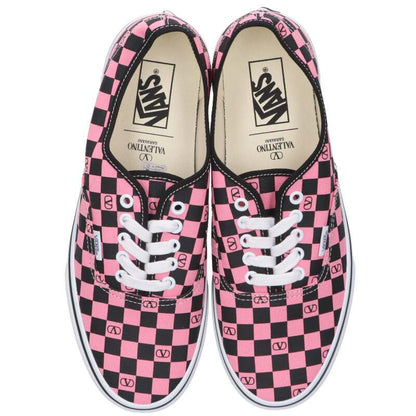 VALENTINO x VANS Checkerboard Sneakers Pink/Black Size 10