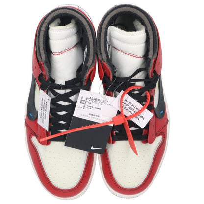 NIKE OFF-WHITE Air Jordan 1 Red White Size 8