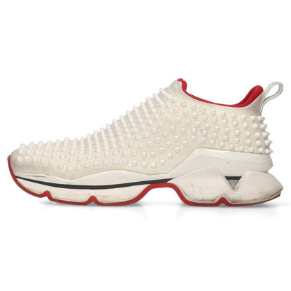 Christian Louboutin Spike Low-Top Sneakers White Size 10