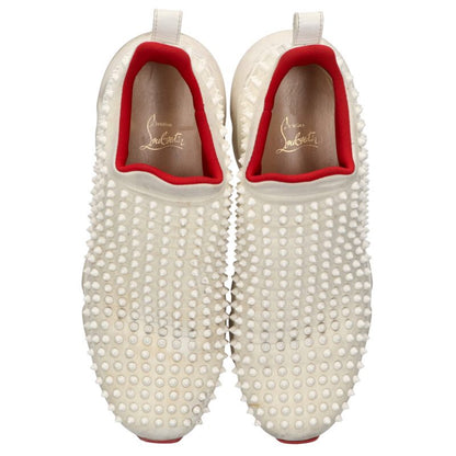 Christian Louboutin Spike Low-Top Sneakers White Size 10