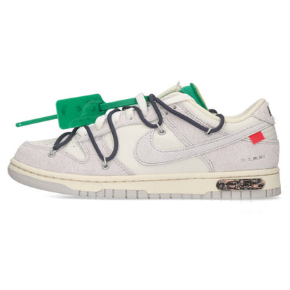NIKE OFF-WHITE Dunk Low The 50 Lot 20 White Gray Size 8