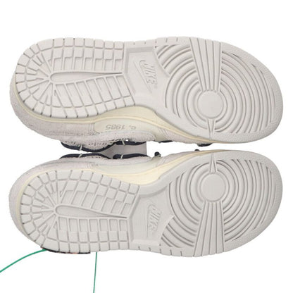 NIKE OFF-WHITE Dunk Low The 50 Lot 20 White Gray Size 8