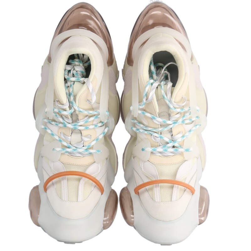 grounds CRYSTAL BIG BOY Volume Sole Sneakers Beige Size 10