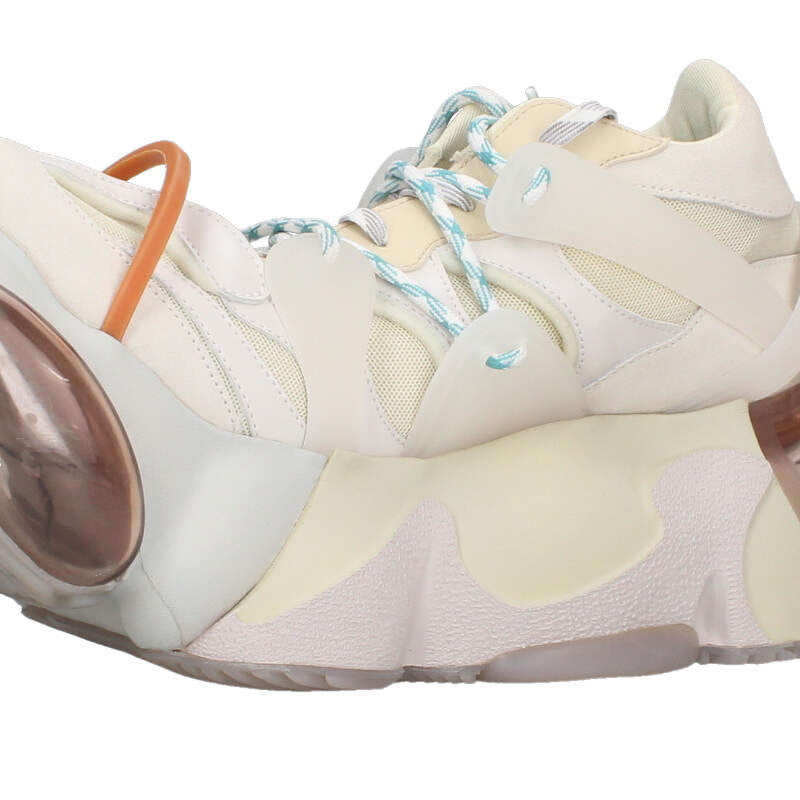 grounds CRYSTAL BIG BOY Volume Sole Sneakers Beige Size 10