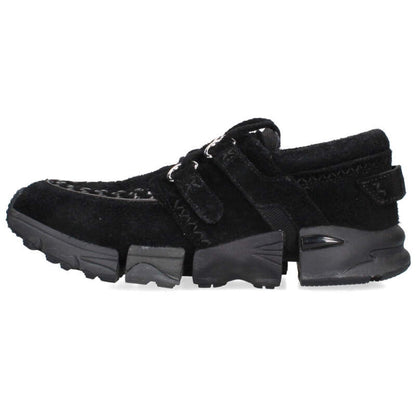 THE SALVAGES Suede Low-Cut Sneakers Black Size 7.5