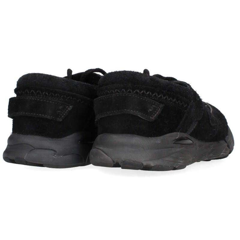 THE SALVAGES Suede Low-Cut Sneakers Black Size 7.5