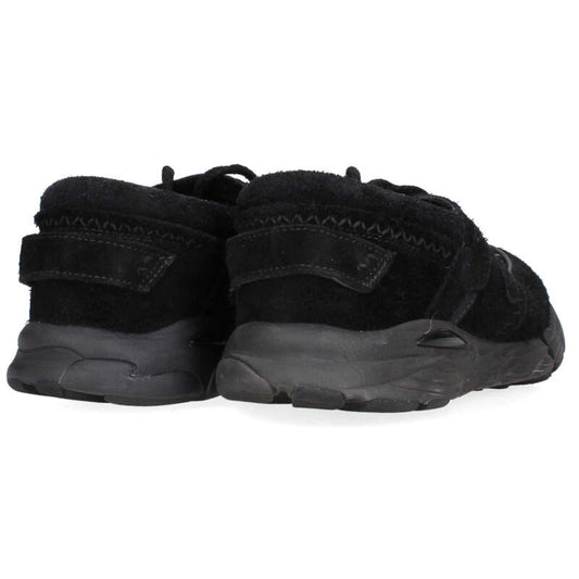 THE SALVAGES Suede Low-Cut Sneakers Black Size 7.5