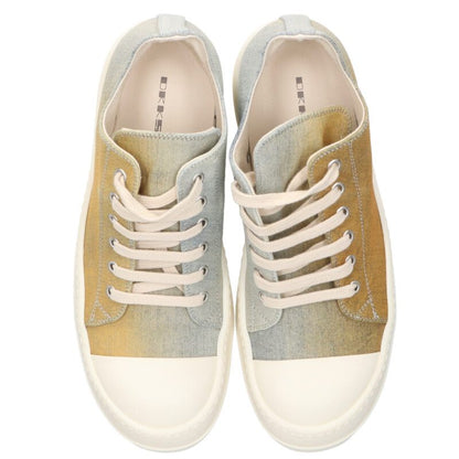 DRKSHDW RAMONES LOW Denim Sneakers Orange x Blue x White Size 40