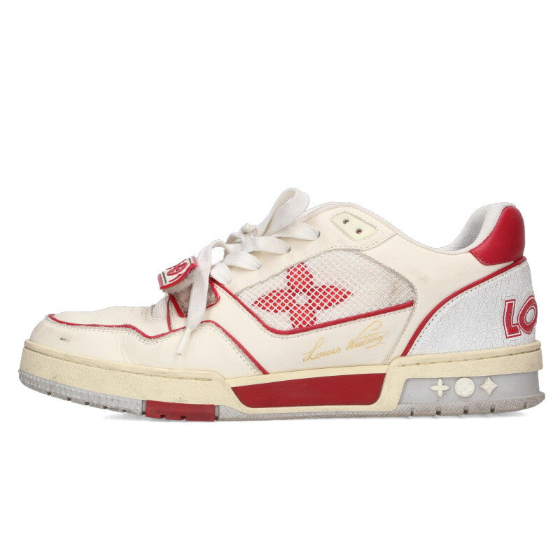 Louis Vuitton LV Sneakers White x Red Size 7
