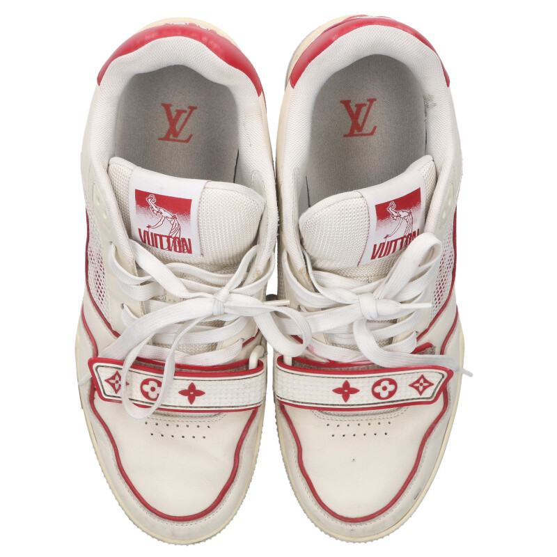 Louis Vuitton LV Sneakers White x Red Size 7