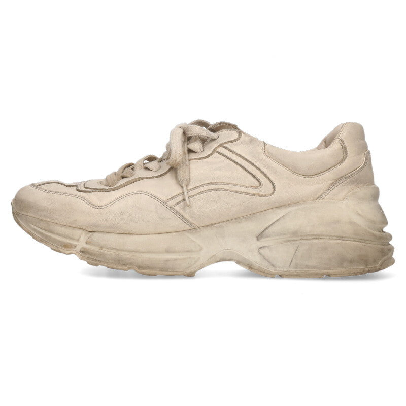 GUCCI Distressed Sneakers White Size 7