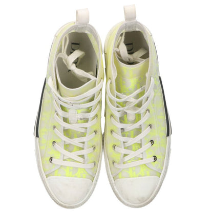 DIOR B23 Oblique High-Top Sneakers Yellow Size 9.5