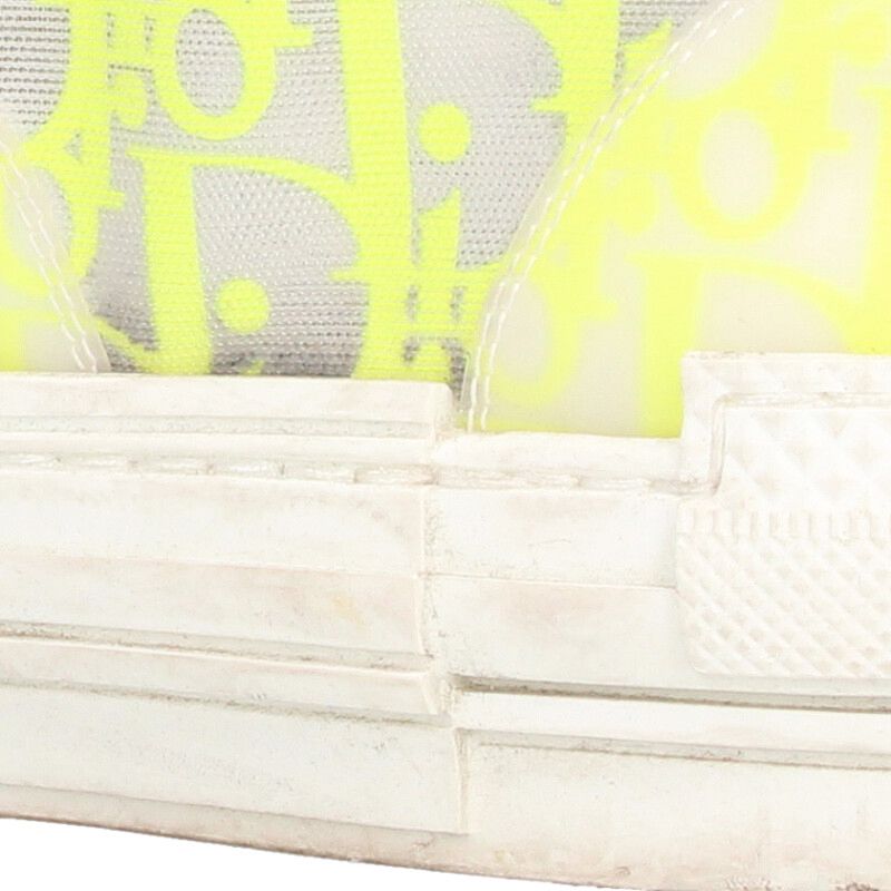 DIOR B23 Oblique High-Top Sneakers Yellow Size 9.5