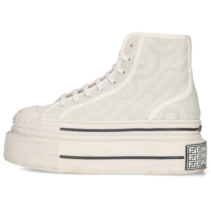 FENDI x Marc Jacobs FF Logo Canvas Platform White Size 5