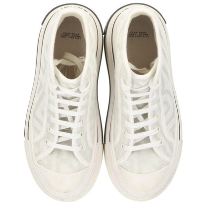 FENDI x Marc Jacobs FF Logo Canvas Platform White Size 5