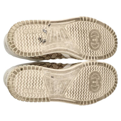 GUCCI GG Canvas Low-Top Sneakers Beige/White Size 11