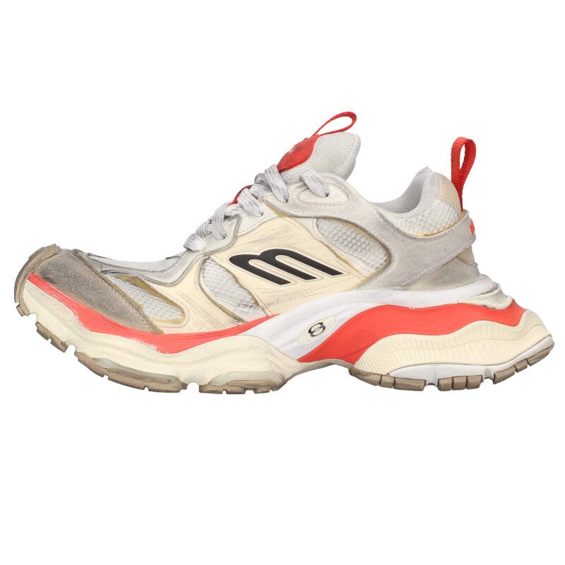 BALENCIAGA Cargo Sneakers White/Red Size 7.5