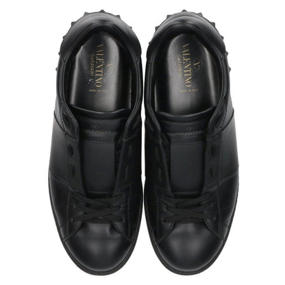 Valentino Leather Sneakers Black Size 43