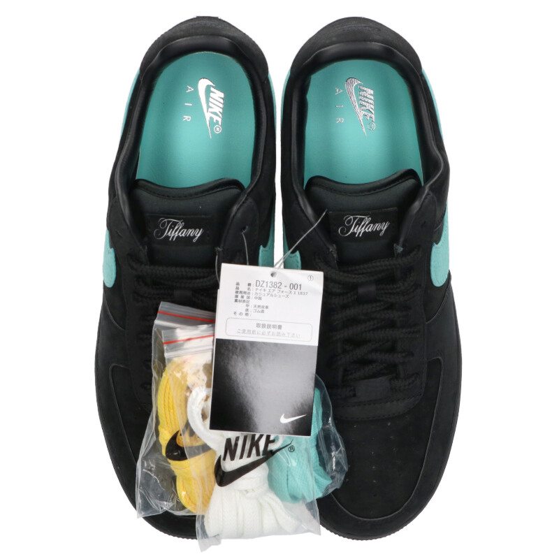 TIFFANY&Co AF1 Low 1837 Leather Black/Blue Size 10.5