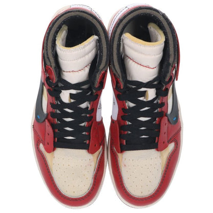 NIKE OFF-WHITE Air Jordan 1 Leather Red/White Size 8