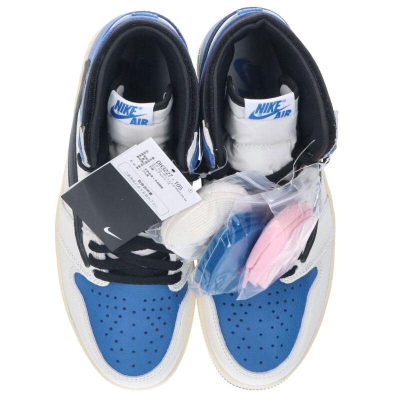 Travis Scott AJ1 High Fragment Military Blue Size 9