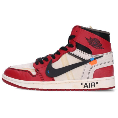 OFF-WHITE x NIKE AIR JORDAN 1 Leather & Textile Multi Size 9