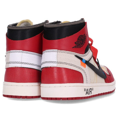 OFF-WHITE x NIKE AIR JORDAN 1 Leather & Textile Multi Size 9