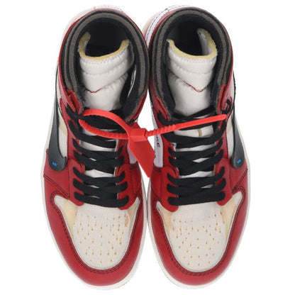 OFF-WHITE x NIKE AIR JORDAN 1 Leather & Textile Multi Size 9
