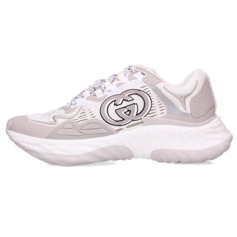 GUCCI RIPPLE Low-Cut Sneakers White & Gray Size 10