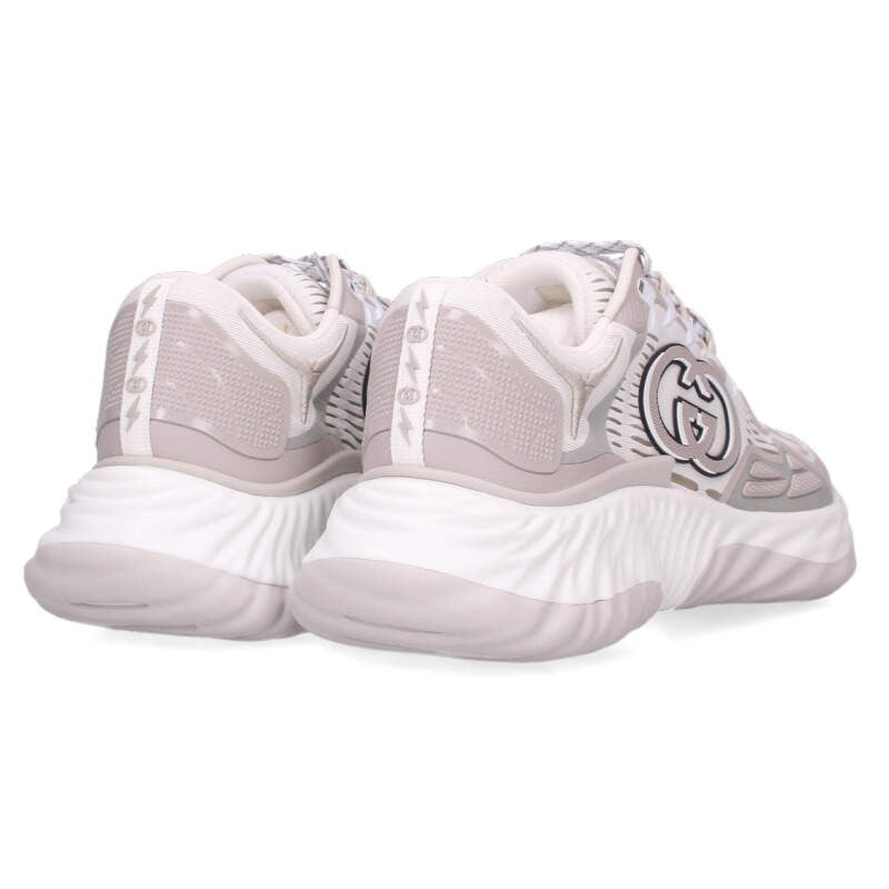 GUCCI RIPPLE Low-Cut Sneakers White & Gray Size 10