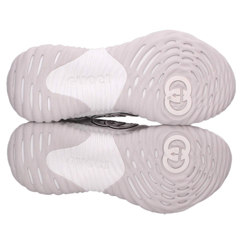 GUCCI RIPPLE Low-Cut Sneakers White & Gray Size 10