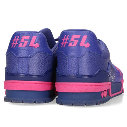 Louis Vuitton LV Leather Sneakers Pink x Blue Size 7