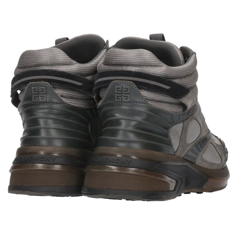 GIVENCHY GIV1 TR Technical High-Cut Sneakers Gray Size 10.5