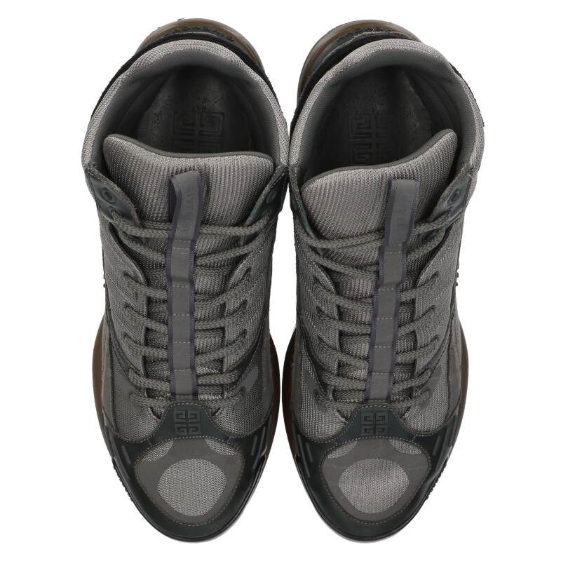 GIVENCHY GIV1 TR Technical High-Cut Sneakers Gray Size 10.5