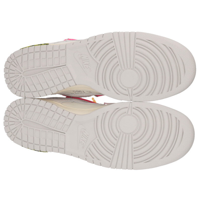 NIKE OFF-WHITE DUNK LOW "The 50" Leather Multi Size 13