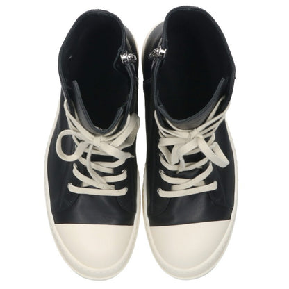 Rick Owens Leather Sneakers Black x White US 13