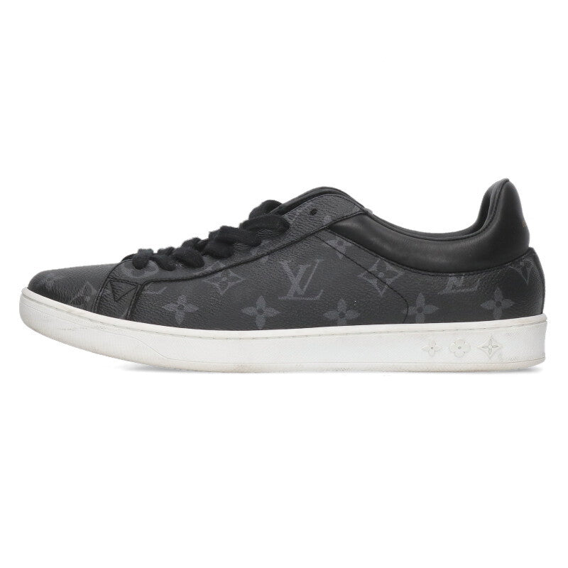 Louis Vuitton Leather Sneakers Black x White Size 7
