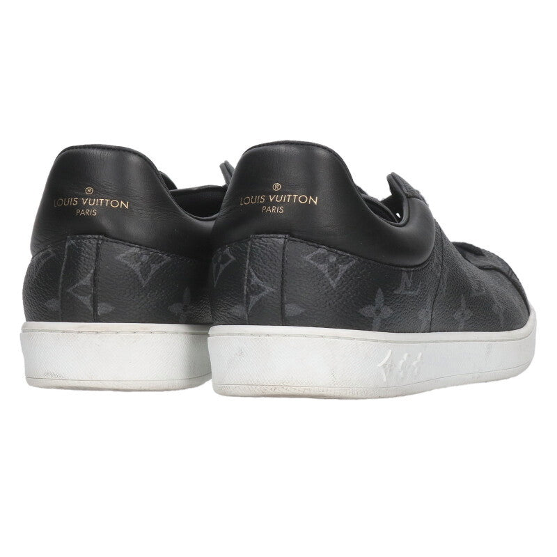 Louis Vuitton Leather Sneakers Black x White Size 7