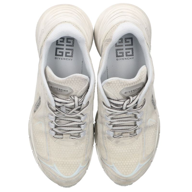 GIVENCHY Suede Low Top Sneakers Gray Size 8.5