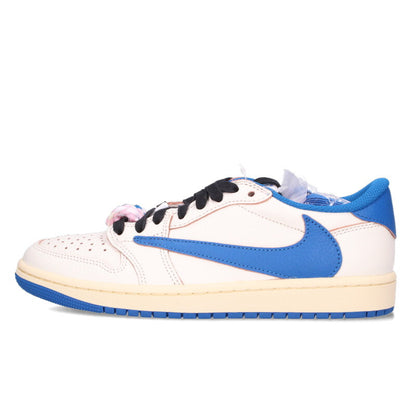 Travis Scott x Fragment x Nike AJ1 Low Blue White Size 6.5