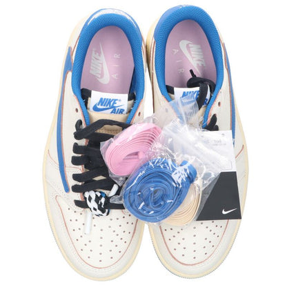 Travis Scott x Fragment x Nike AJ1 Low Blue White Size 6.5
