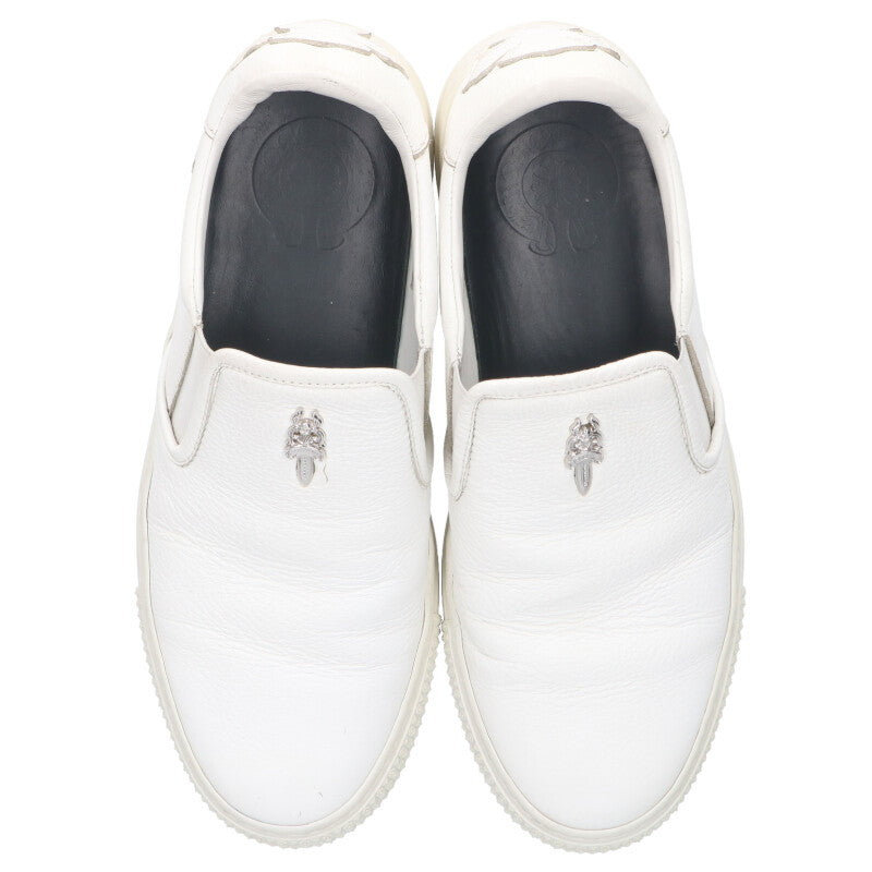 Chrome Hearts SLIP ON BLK CALF CH+ Dagger Patch Size 5
