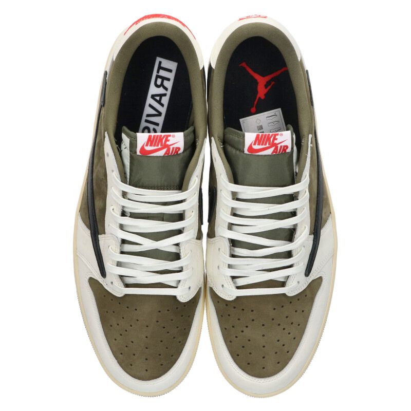 Travis Scott Air Jordan 1 Low Reverse Olive Size 33
