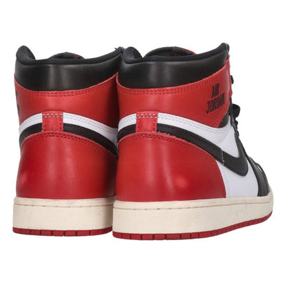 NIKE Air Jordan 1 High OG Black Toe Reimagined Size 9