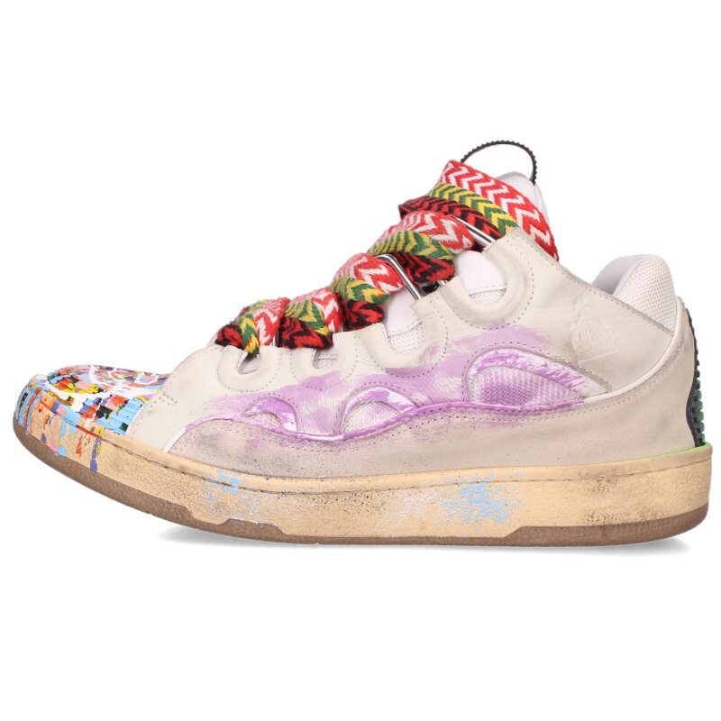 GALLERY DEPT Painted Leather Curb Sneakers Multi Size 8.5