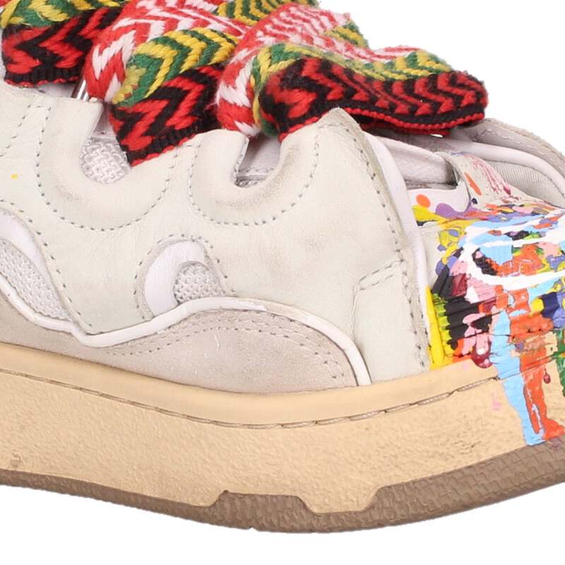 GALLERY DEPT Painted Leather Curb Sneakers Multi Size 8.5