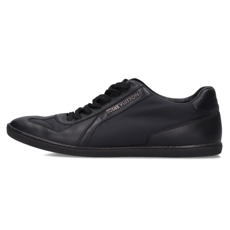 Louis Vuitton Leather German Trainer Sneakers Black Size 6.5